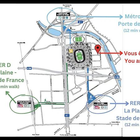 F2 Paris 10Eme Gare Du Nord - Stade De France - Parking Сен Дени Екстериор снимка
