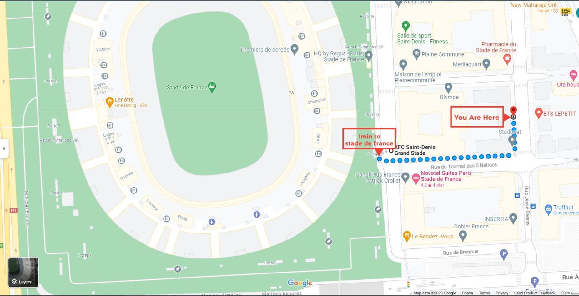F2 Paris 10Eme Gare Du Nord - Stade De France - Parking Сен Дени Екстериор снимка